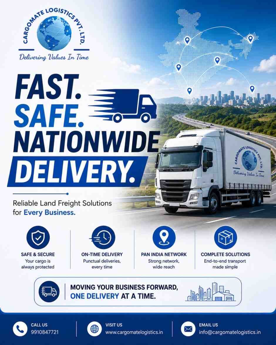 New Delhi, Cargo, Road Transport Services In India For Reliable Business Cargo Movement