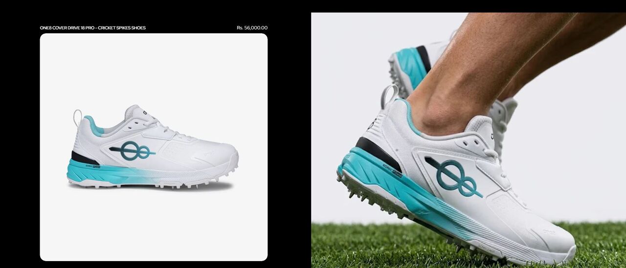 Islamabad, Sporting Goods, PKR 56,  ONE8 Cover Drive 18 Pro Cricket Shoe In Pakistan
