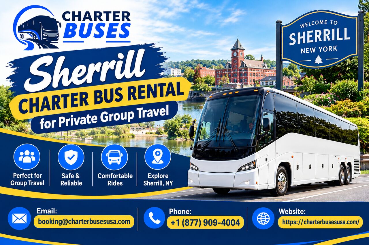 New York, Automotive, Sherrill Charter Bus Rental For Private Group Travel