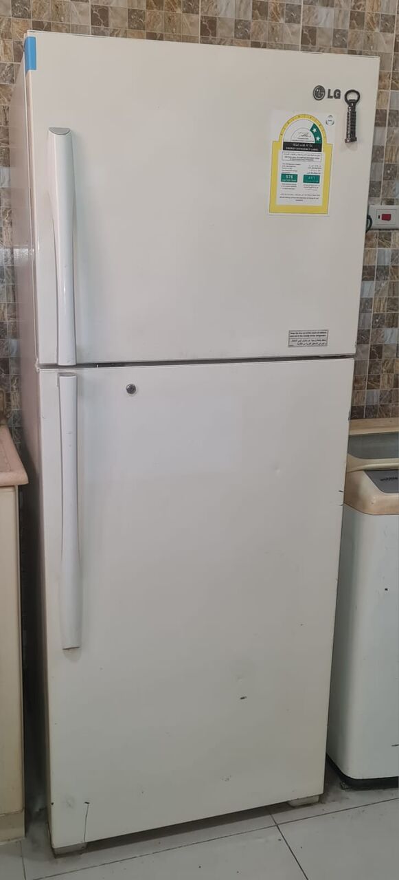 Khobar, Appliances, SAR 800,  Clean LG Double-Door Refrigerator -ثلاجة إل جي