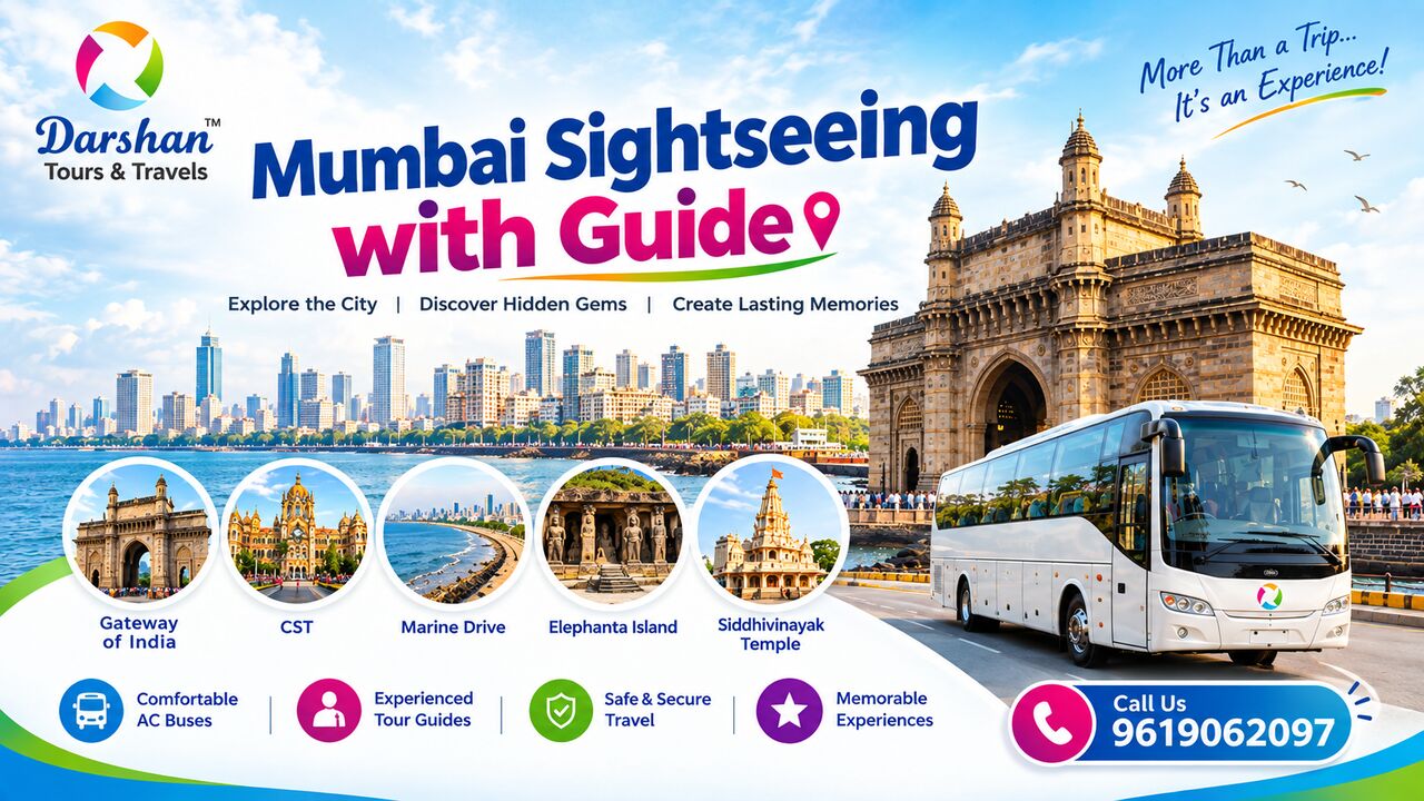 Thane, Travel, Mumbai Sightseeing With Guide -DARSHAN TOURS & TRAVELS