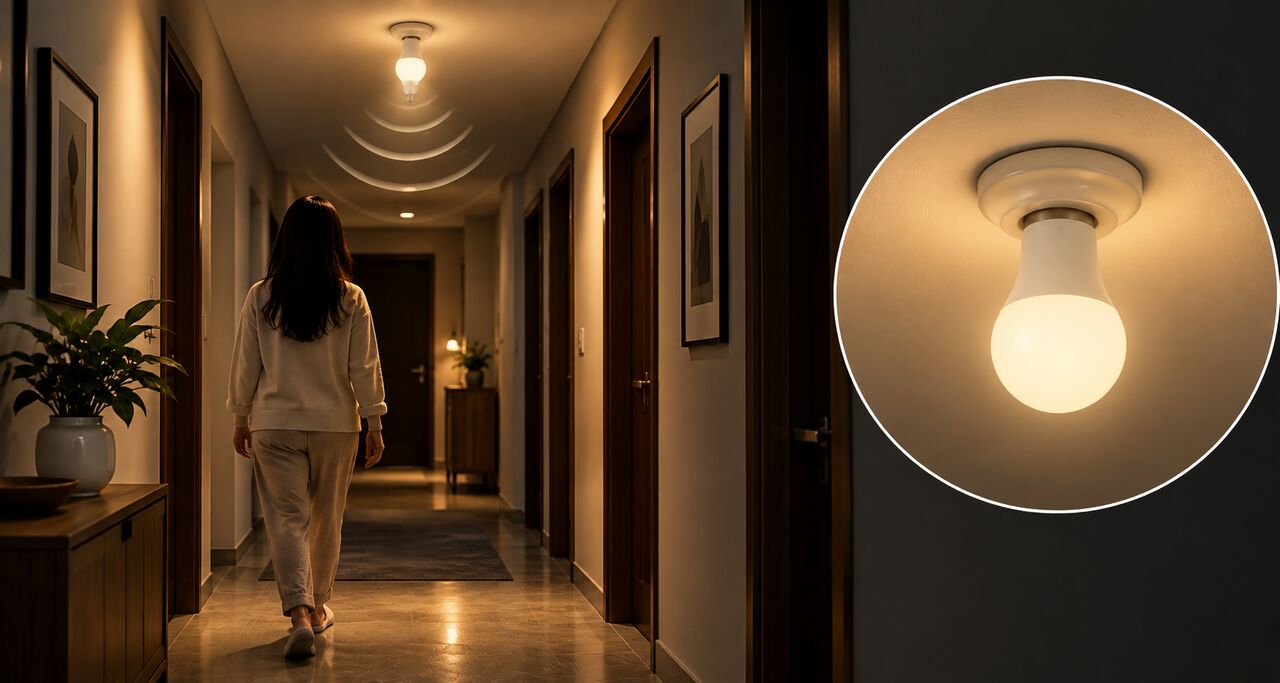 Noida, Electronics, 3-Watt Motion Sensor Bulbs & Indoor Sensor Lights: Best Uses