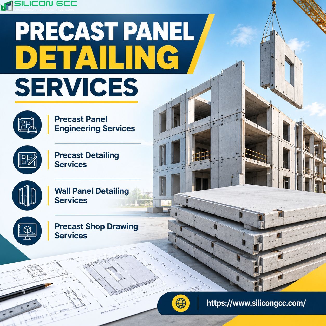 Ajman, Creative, Precast Panel Detailing Services In Ajman, UAE