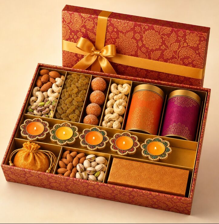 New Delhi, Food, INR 1500,  Colorful Diwali Hamper &ndash; A Festive Corporate Gift That Stands Out