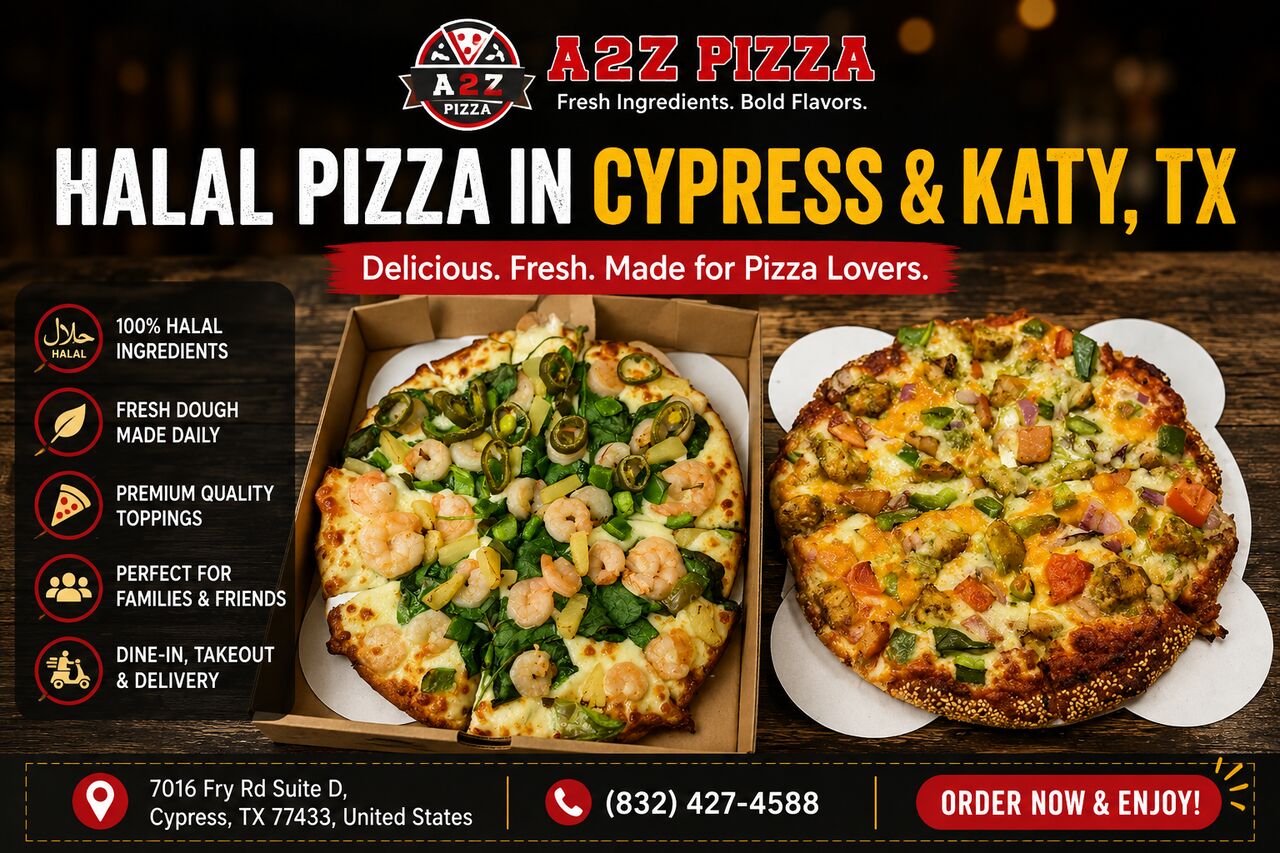 New York, Food & Drink, Halal Pizza Delivery In Cypress TX | A2Z Pizza