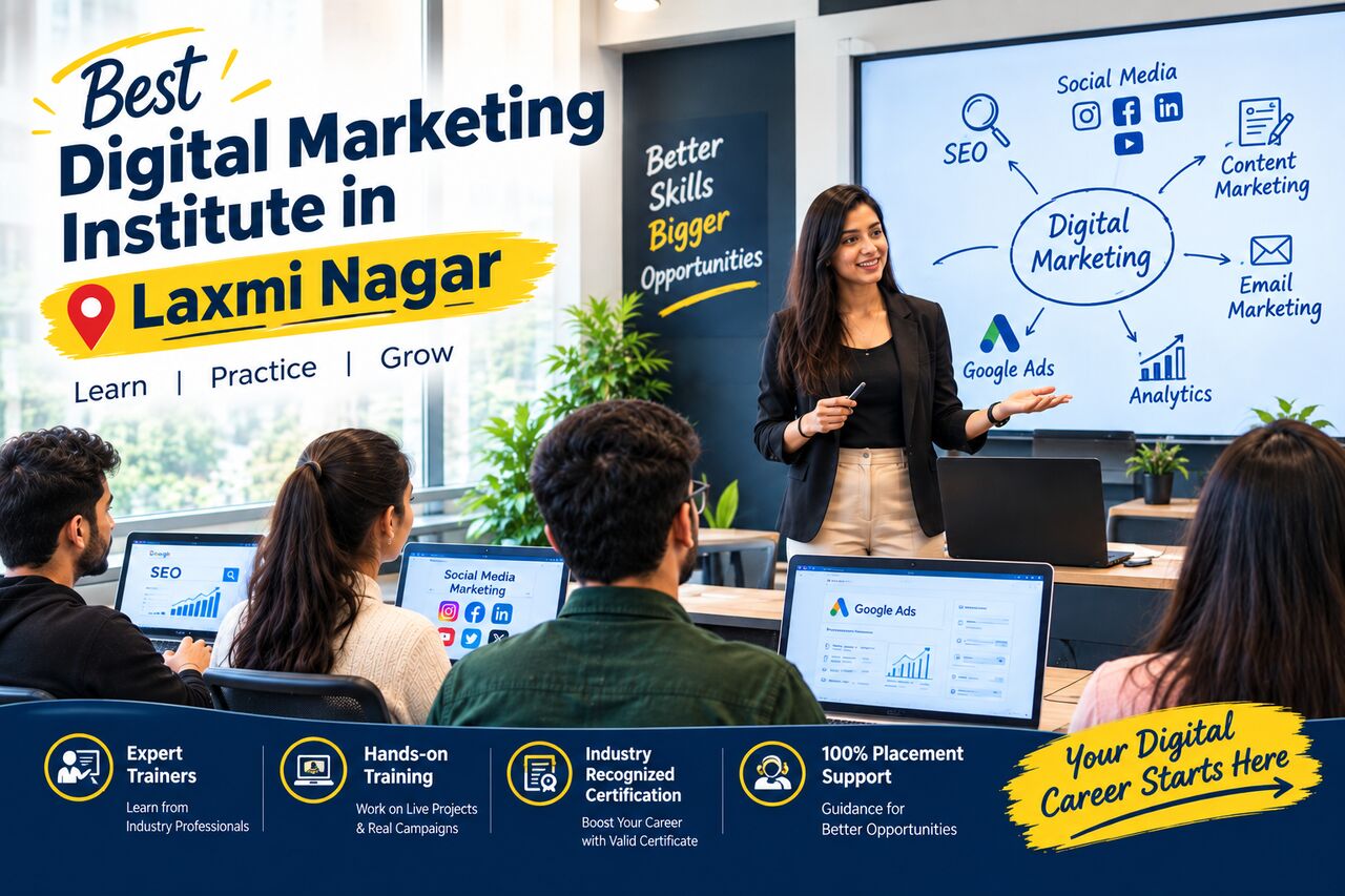 Laxmi Nagar, Education, Learn Practical Online Marketing Skills In Laxmi Nagar