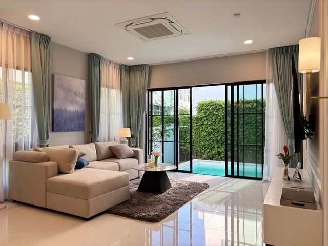Bangkok, Villas, THB 200000,  106 Sq. Feet,  ให้เช่า คฤหาสน์ นันทวัน พระราม 9 กรุง