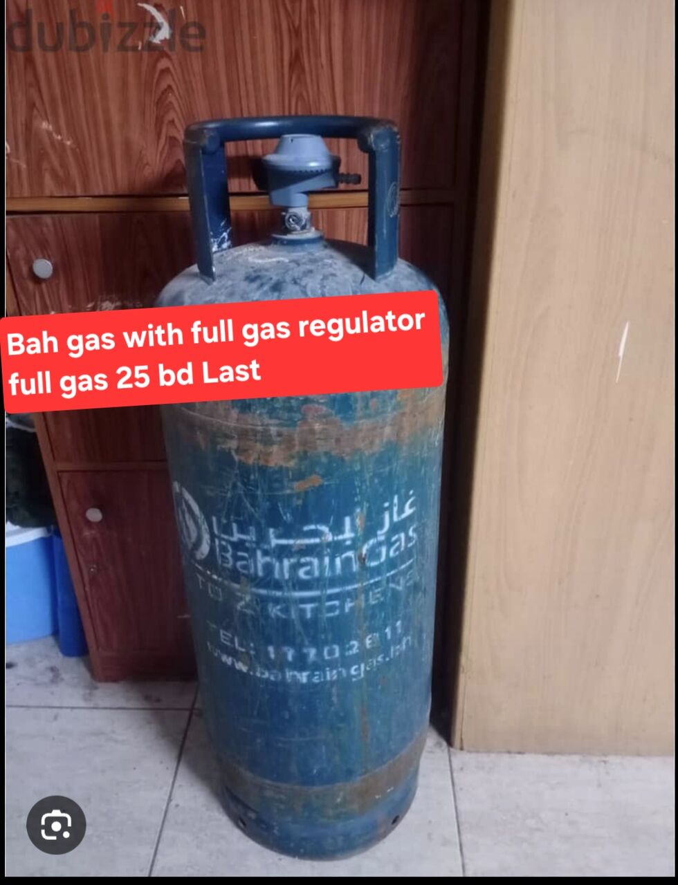 Manama, Household Items, BHD 22,  Bahrian Gas With Regulator Full Gas 25 Bd Only Clynder 22 Msg 3670 8372 Wts Ap