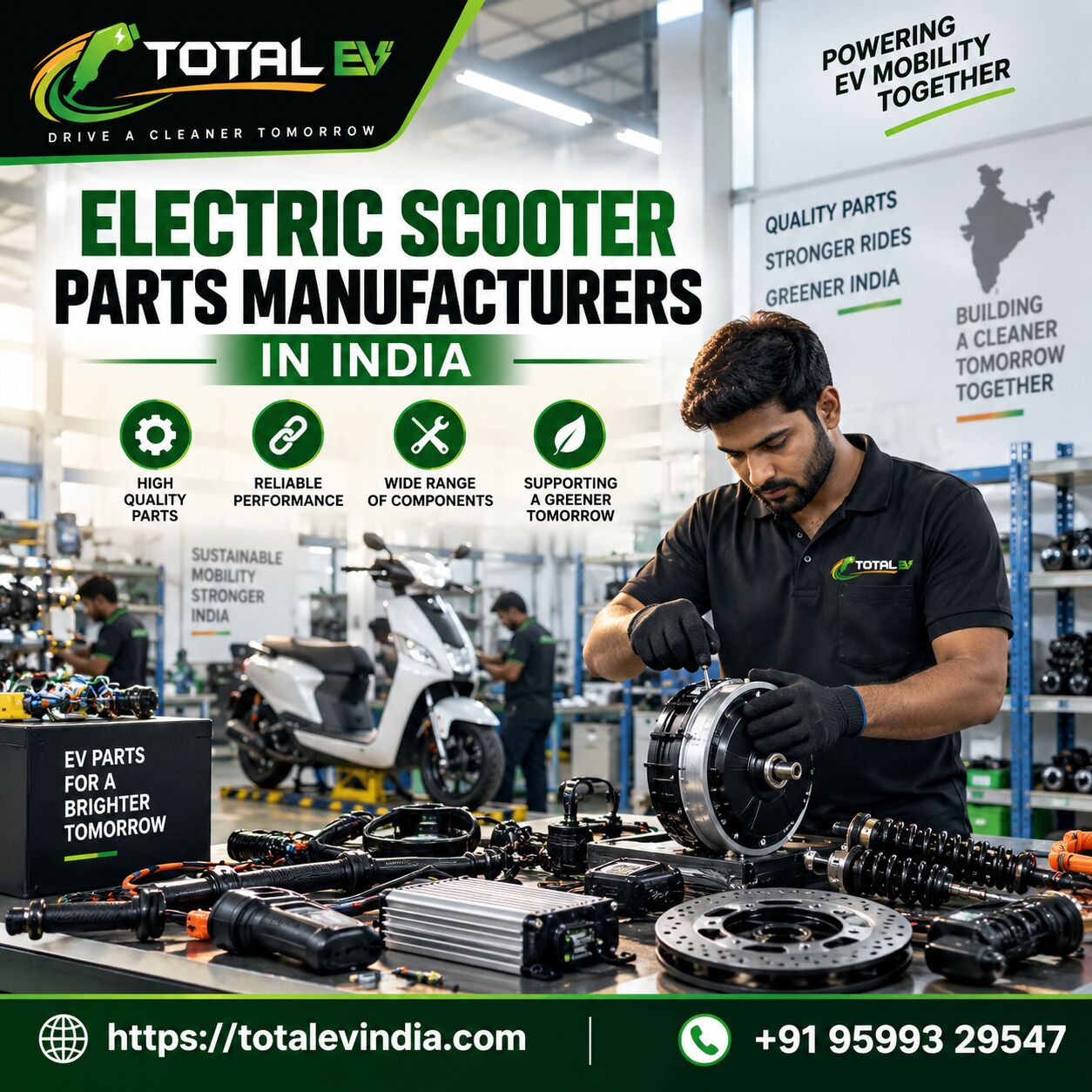 New Delhi, Electrical & Plumbing, Electric Scooter Parts Manufacturers In India | Total EV