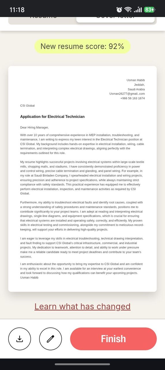 Jeddah, Job Seekers, Electrical Maintenance Technician
