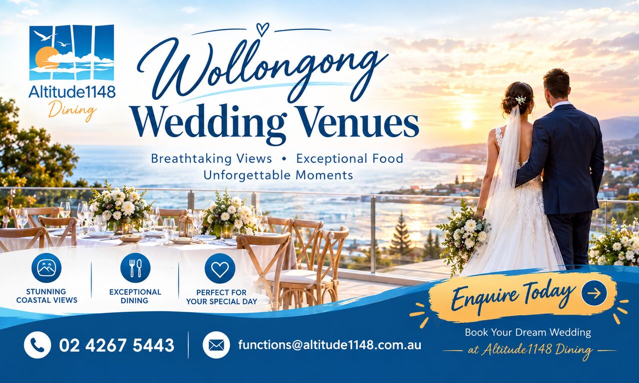 Sydney, Event Planning, Wollongong Wedding Venues &ndash; Celebrate Your Special Day At Altitude1148 Dining