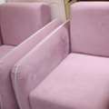 BHD 1,  Like New 2 Pink Single Seaters - 2 Dark Colour Sofas