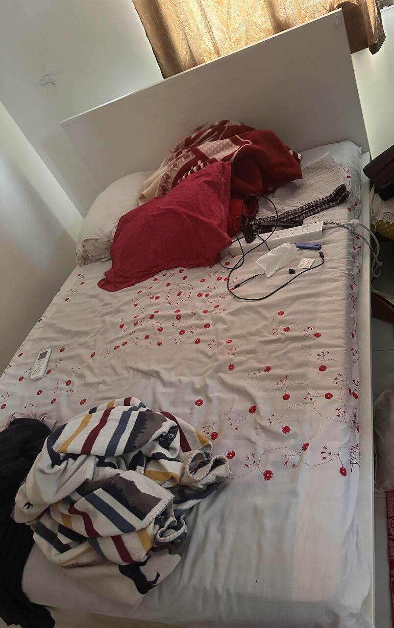 Al Manar, Furniture, SAR 350,  Queen Size Bed With Spring Mattress And Computer Table