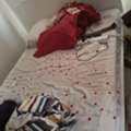 SAR 350,  Queen Size Bed With Spring Mattress And Computer Table