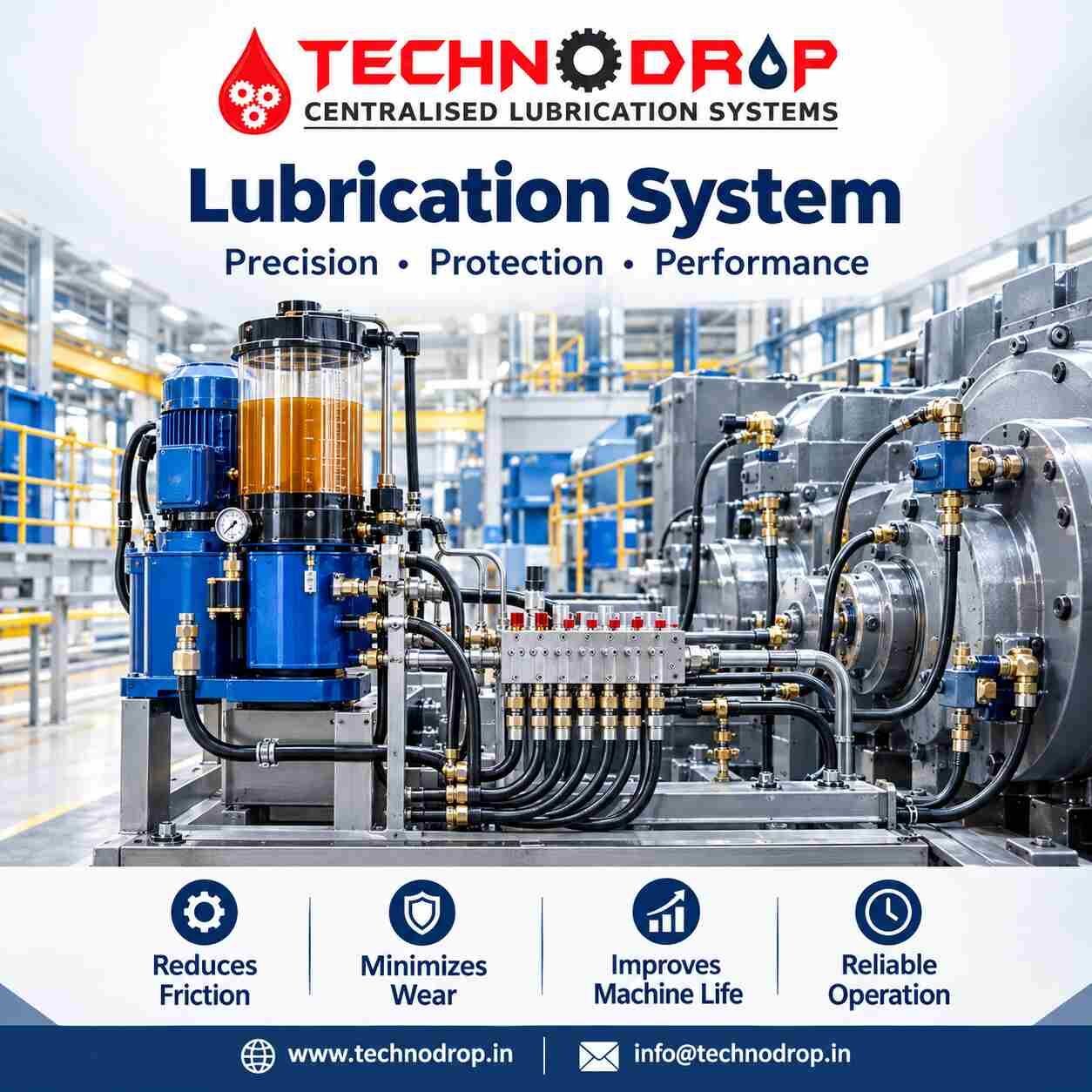 Faridabad, Machinery, Industrial Lubrication System By Technodrop