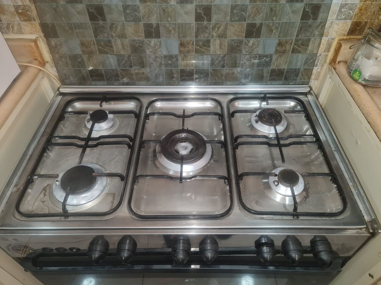 Khobar, Furniture, SAR 500,  5-Burner Stainless Steel Gas Oven/Stove Free Gas Cylinder       5 أسطوانة غاز + فرن