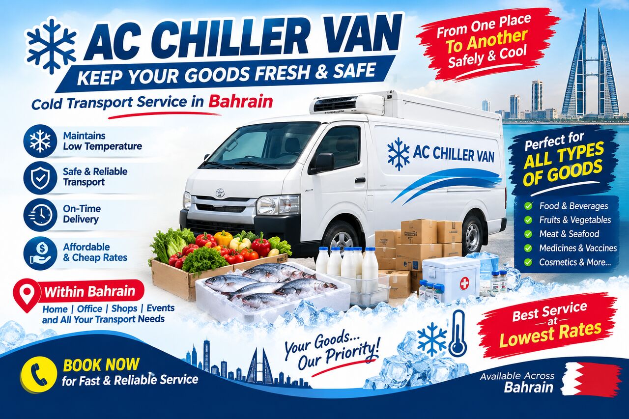 Manama, Cargo, Chiller Ac Van For Moving Good
