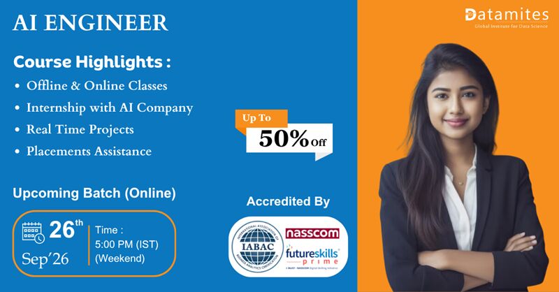 Coimbatore, Education, DataMites Artificial Intelligence Courses In Coimbatore