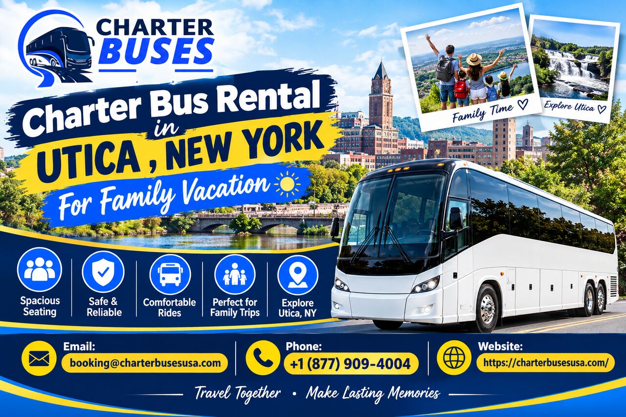 New York, Automotive, Charter Bus Rental In Utica ,New York For Family Vacation