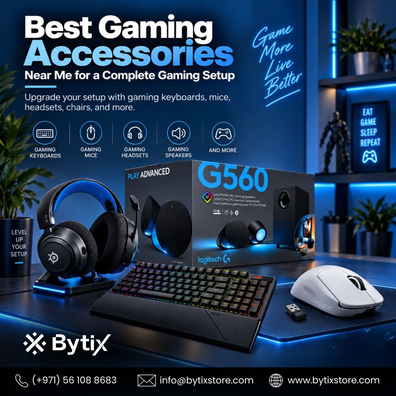 Dubai, Computers, AED 850,  Best Gaming Accessories Near Me For A Complete Gaming Setup