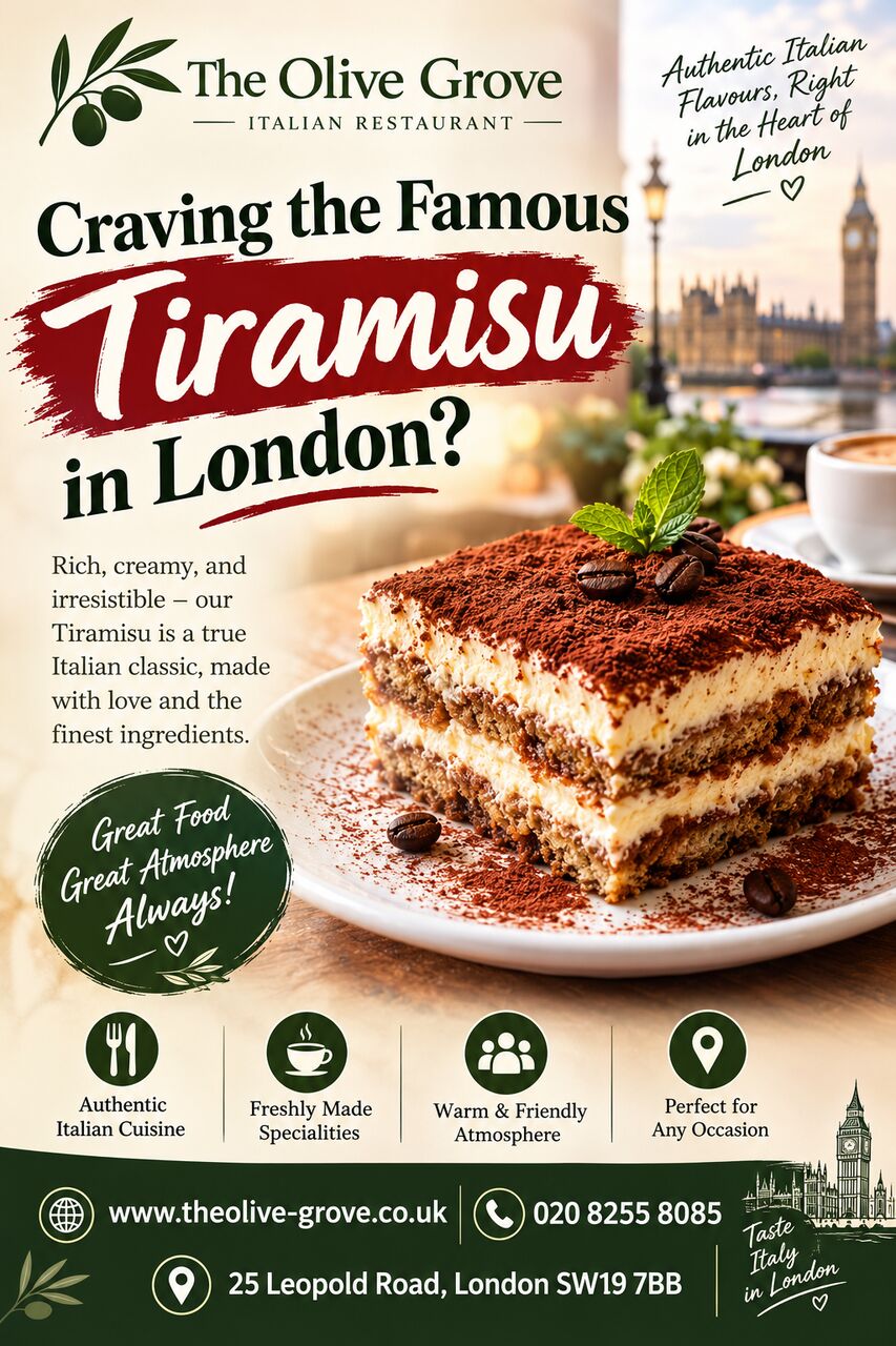 London, Restaurants, Craving The Famous Tiramisu In London?