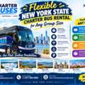 Flexible New York State Charter Bus Rental For Any Group Size