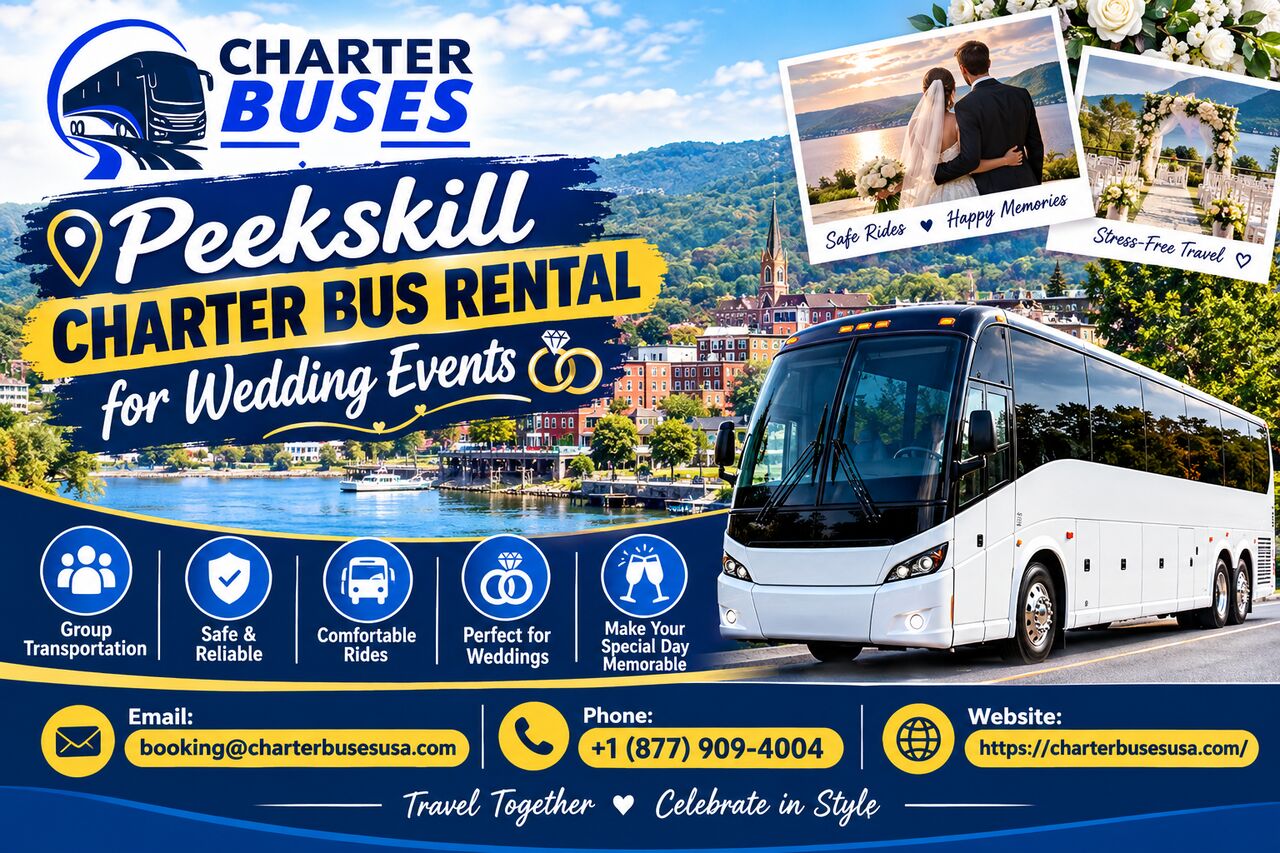 New York, Automotive, Peekskill Charter Bus Rental For Wedding Events