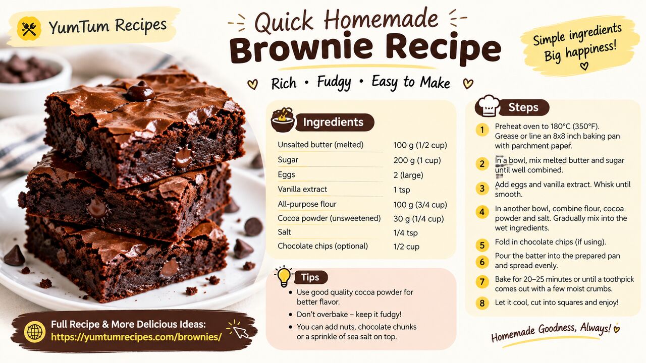New York, Food & Drink, Quick Homemade Brownie Recipe