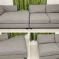 SAR 1350,  Furniture For Sale &ndash; L Shape Sofa, 4 Single Sofas, Glass Table & Wooden Table &ndash; FOZ Jubail