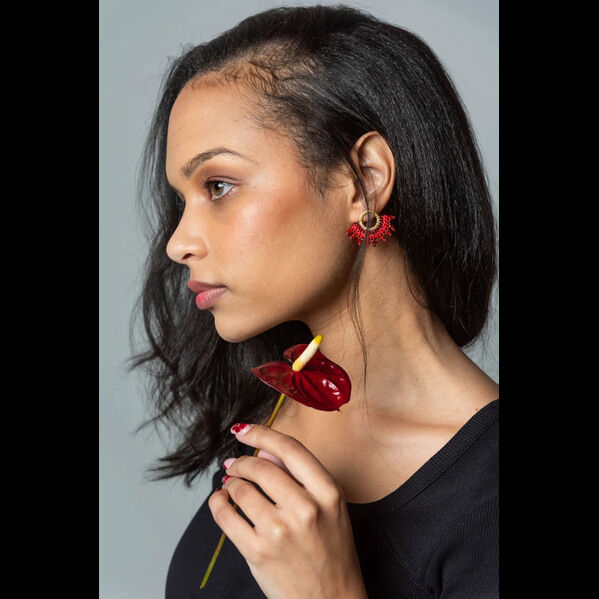 New York, Jewelry, USD 30,  Handmade Stud Earrings & Beaded African Jewelry