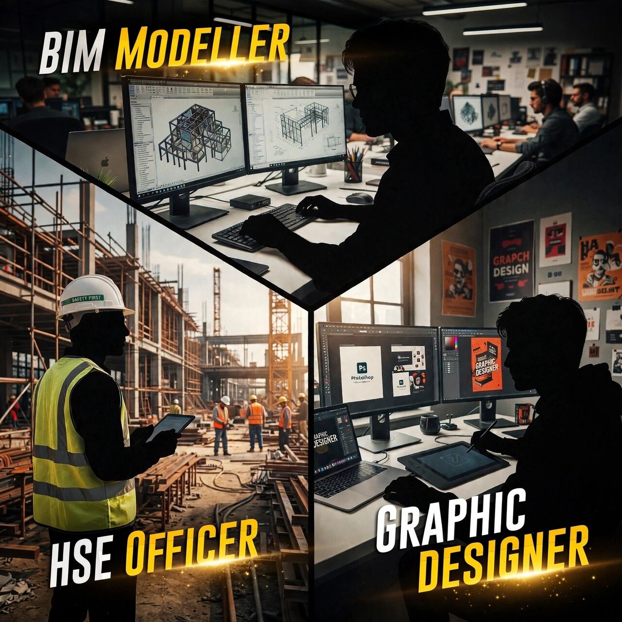 Riyadh, Job Seekers, BIM Modeller & AutoCAD Draftsman | HSE Officer | Graphic Designer