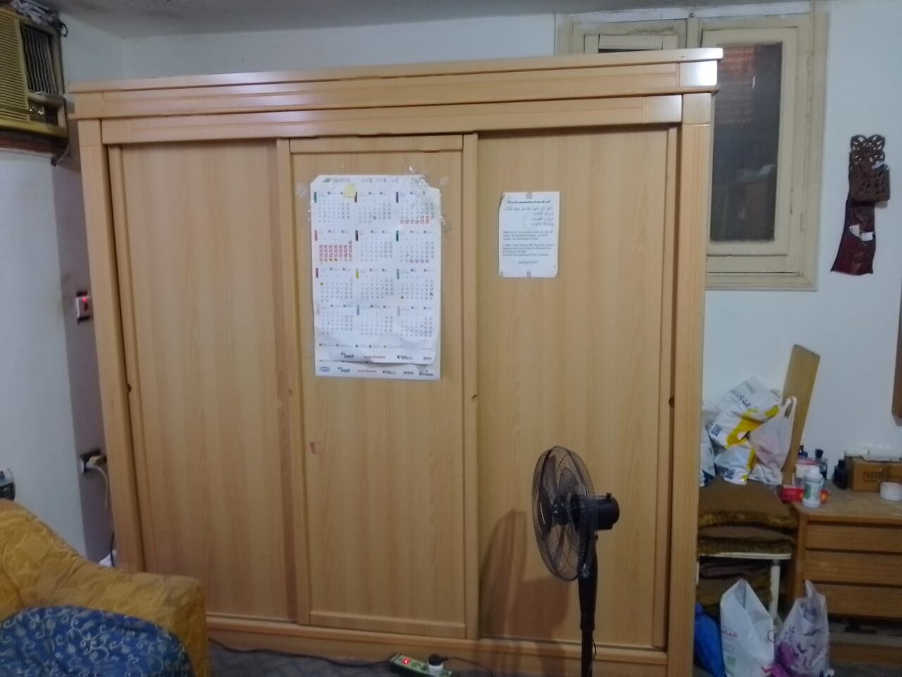 Mushrefah, Appliances, SAR 800,  Double Bed With Bedroom Furniture For Sale &ndash; Jeddah