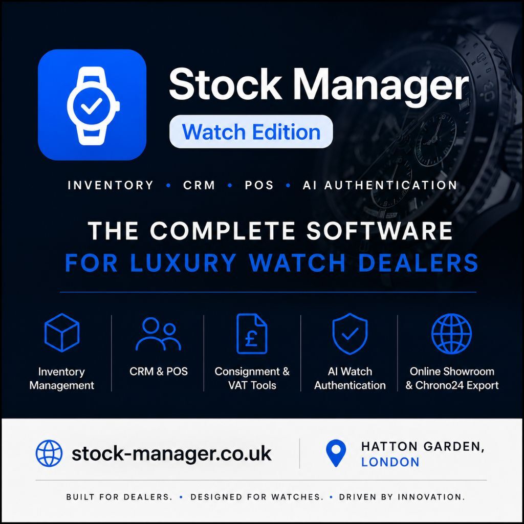 London, Software Development, Luxury Watch Inventory & CRM Software For Dealers