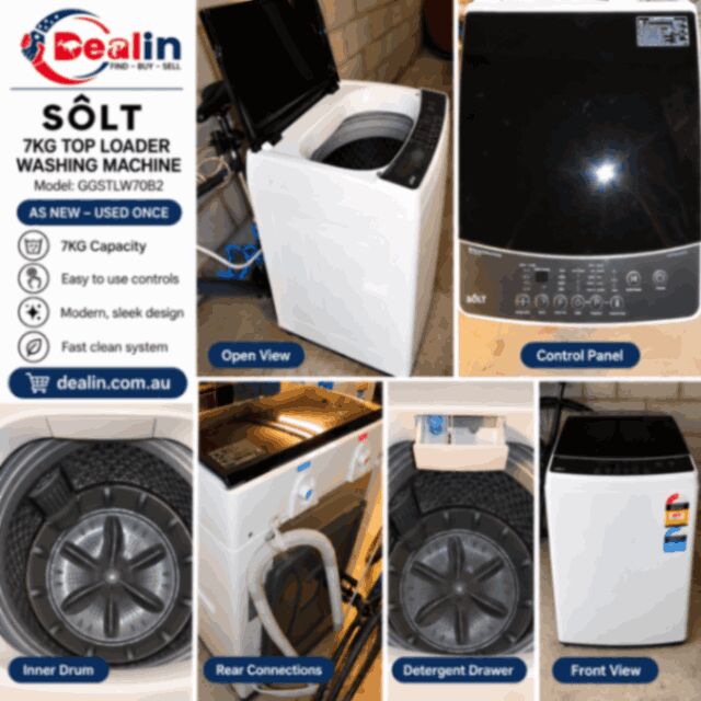 Melbourne, Household Items, AUD 250,  Solt 7kg Top Loading Washing Machine For Sale On Dealin