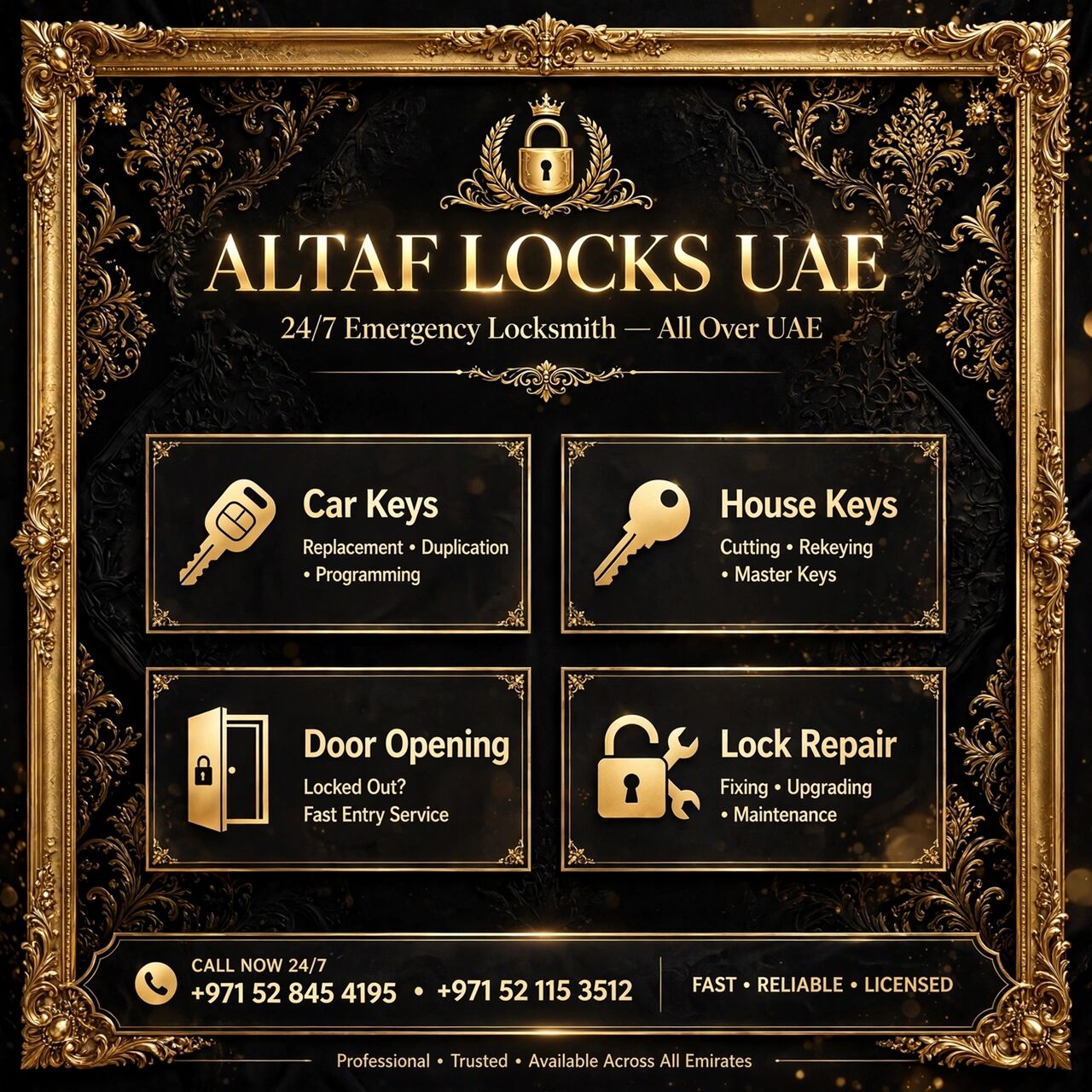 Deira, Business, 24/7 Emergency Locksmith Service And Car Key Programming