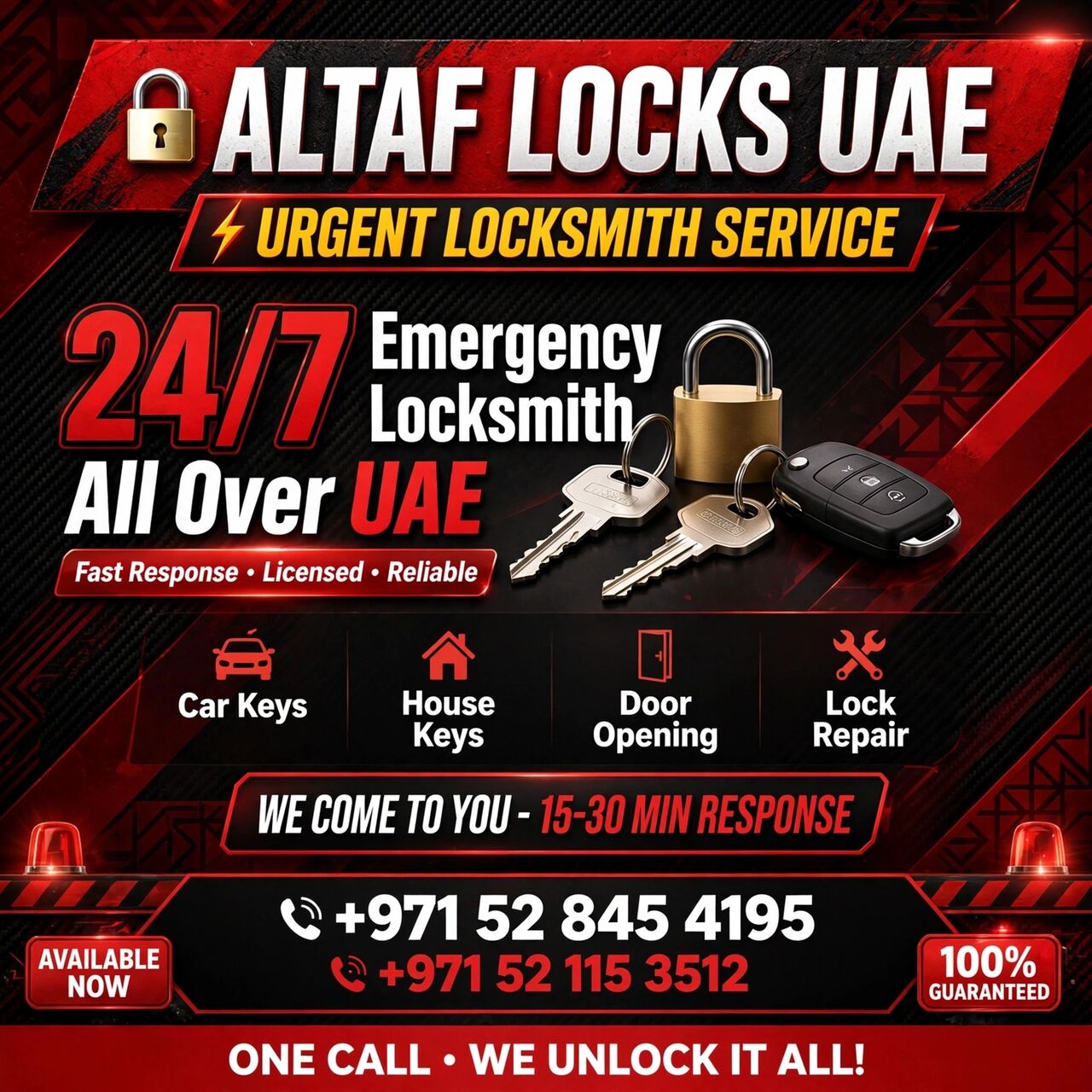 Deira, Business, 24/7 Emergency Locksmith Service And Car Key Programming