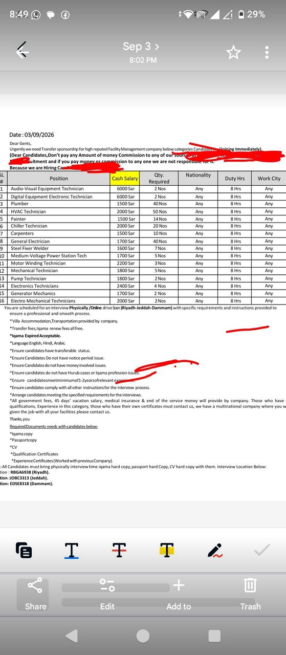 Jubail Industrial City, Jobs, Skiel Workers