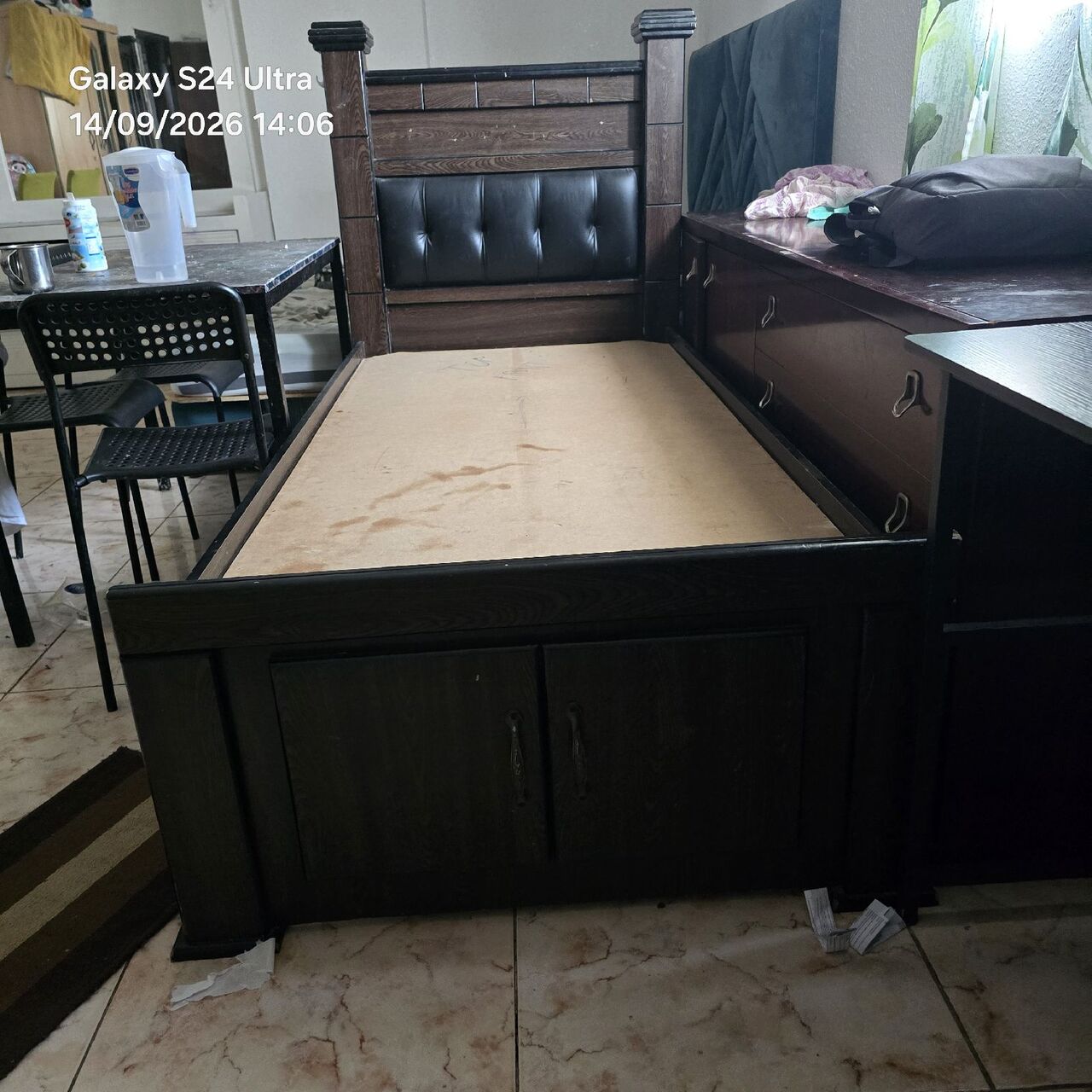 Jubail, Furniture, SAR 250,  Single Bed With Side Drawer