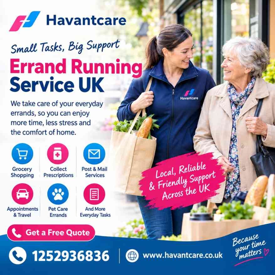 London, Health, Errand Running Service UK For Everyday Support