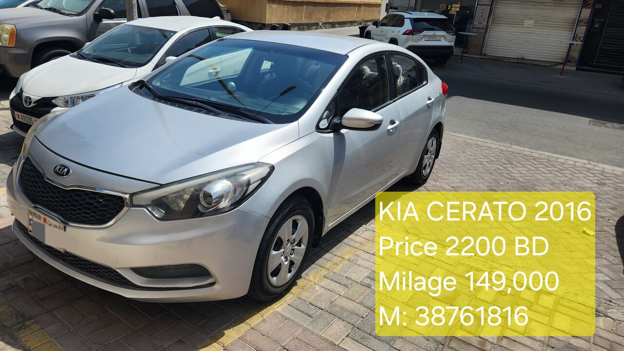 Sitra, Vehicles, Cars & Trucks , BHD 2200,  Kia Cerato,  2016,  Automatic,  149800 KM,    For Sale