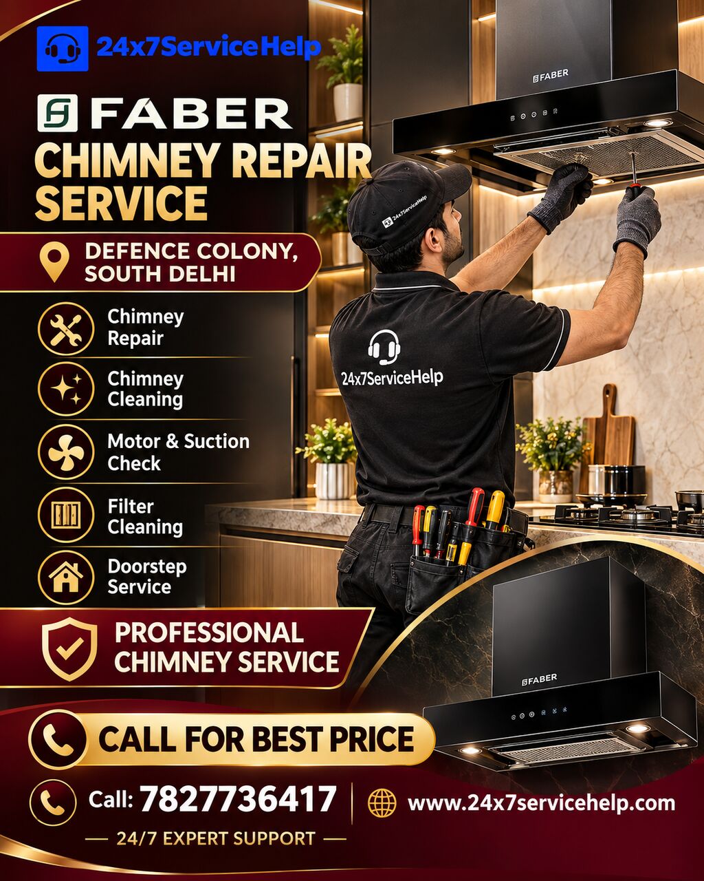 New Delhi, Appliance Repair, Faber Chimney Repair Service In Defence Colony South Delhi &ndash; Reliable Repair And Maintenan
