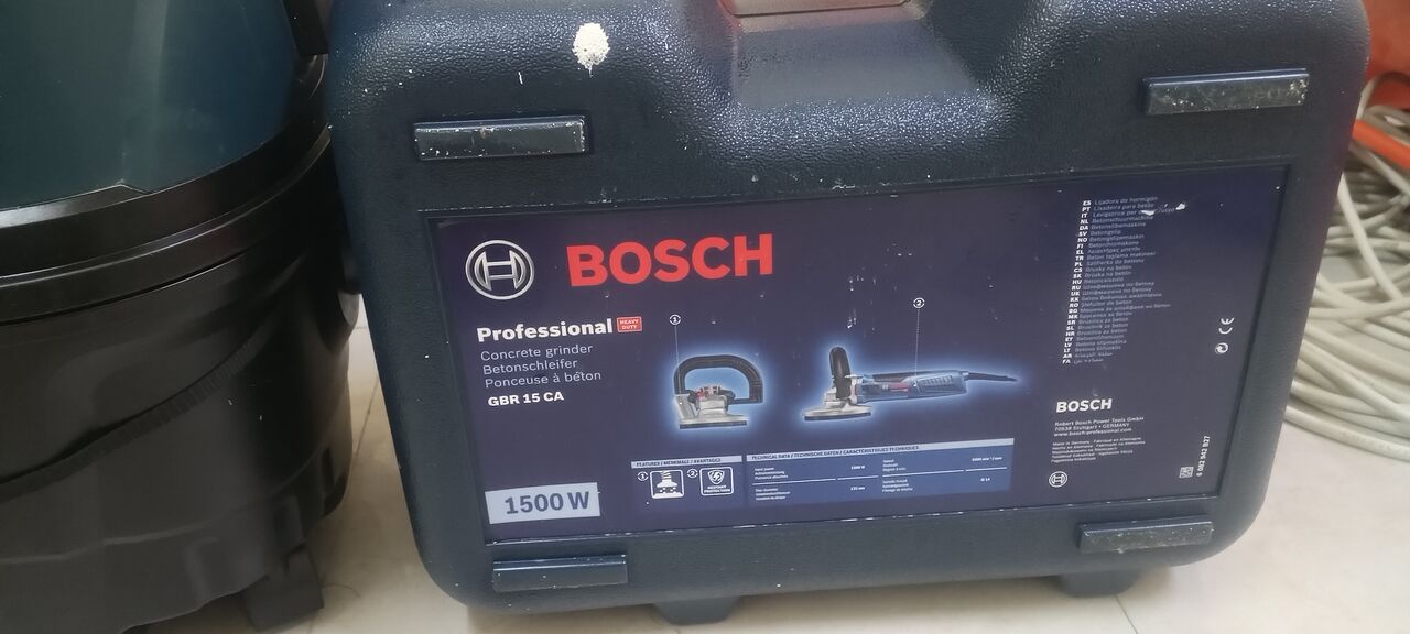 Dammam, Tools, SAR 3000,  GBR BOSCH Concrete Grinder  1500W With GAS 12-25 PL