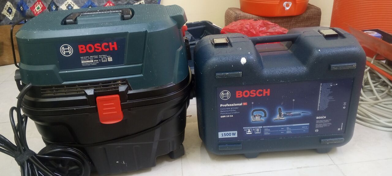 Dammam, Tools, SAR 3000,  GBR BOSCH Concrete Grinder  1500W With GAS 12-25 PL