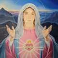 PHP 11,  Immaculate Heart Of Mary Oil Painting