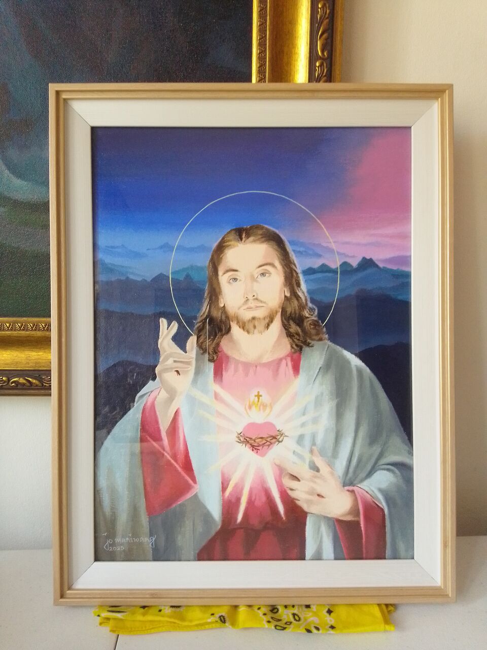 Manila, Collectibles, PHP 11,  Sacred Heart Of Jesus Oil Painting