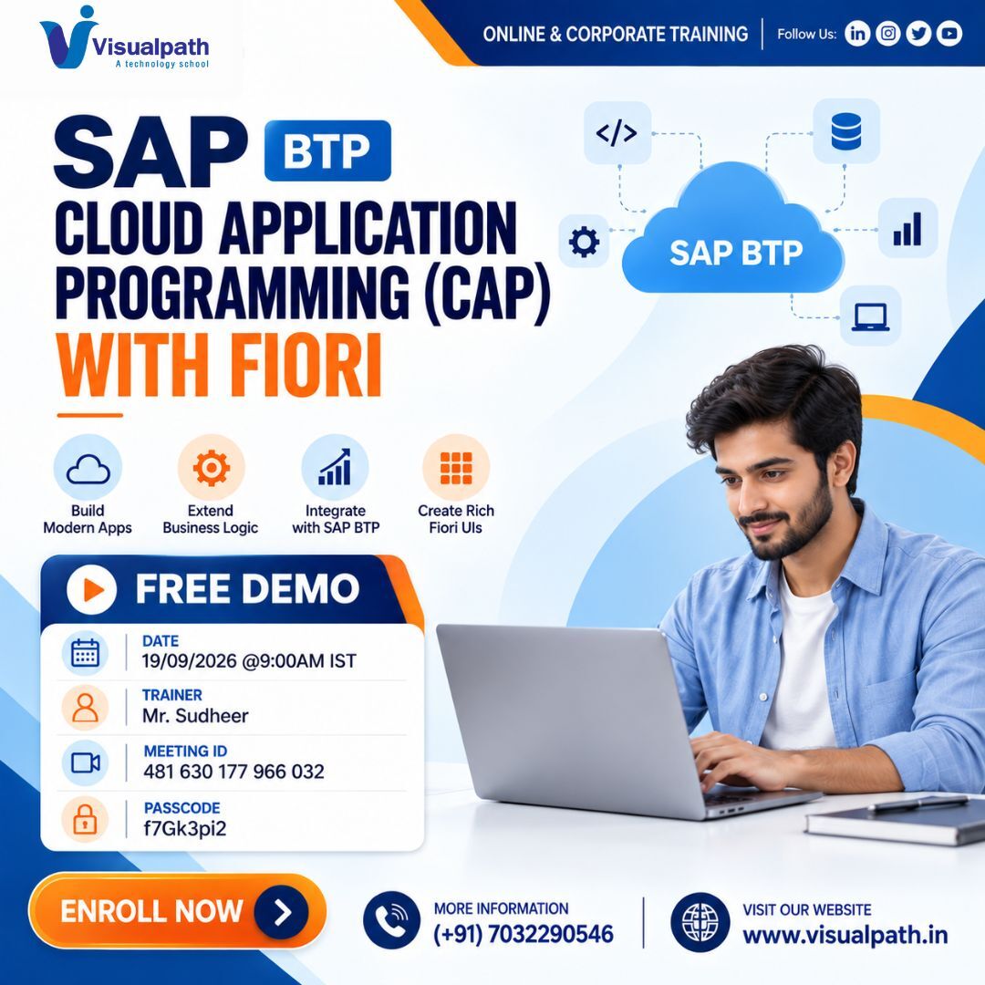 Hyderabad, Education, SAP BTP CAP With Fiori Online Free Demo