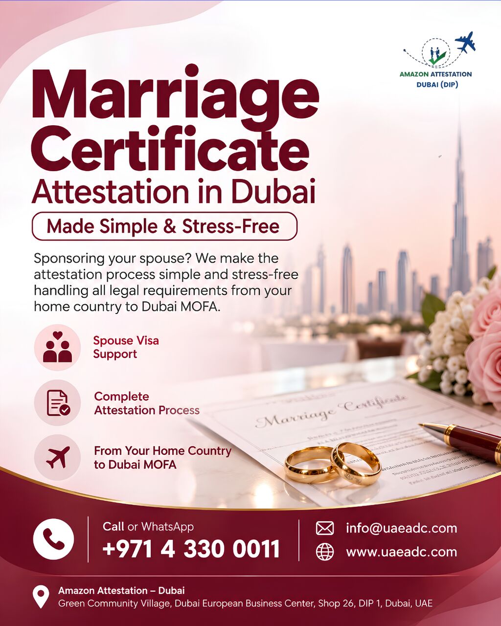 Dubai, Legal, Marriage Certificate Attestation In Dubai &ndash; UAE MOFA & Embassy Attestation