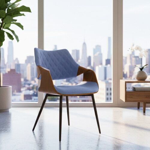 Chandigarh, Furniture, INR 15000,  Azure Crest Chair &ndash; Elegant Comfort For Modern Interiors