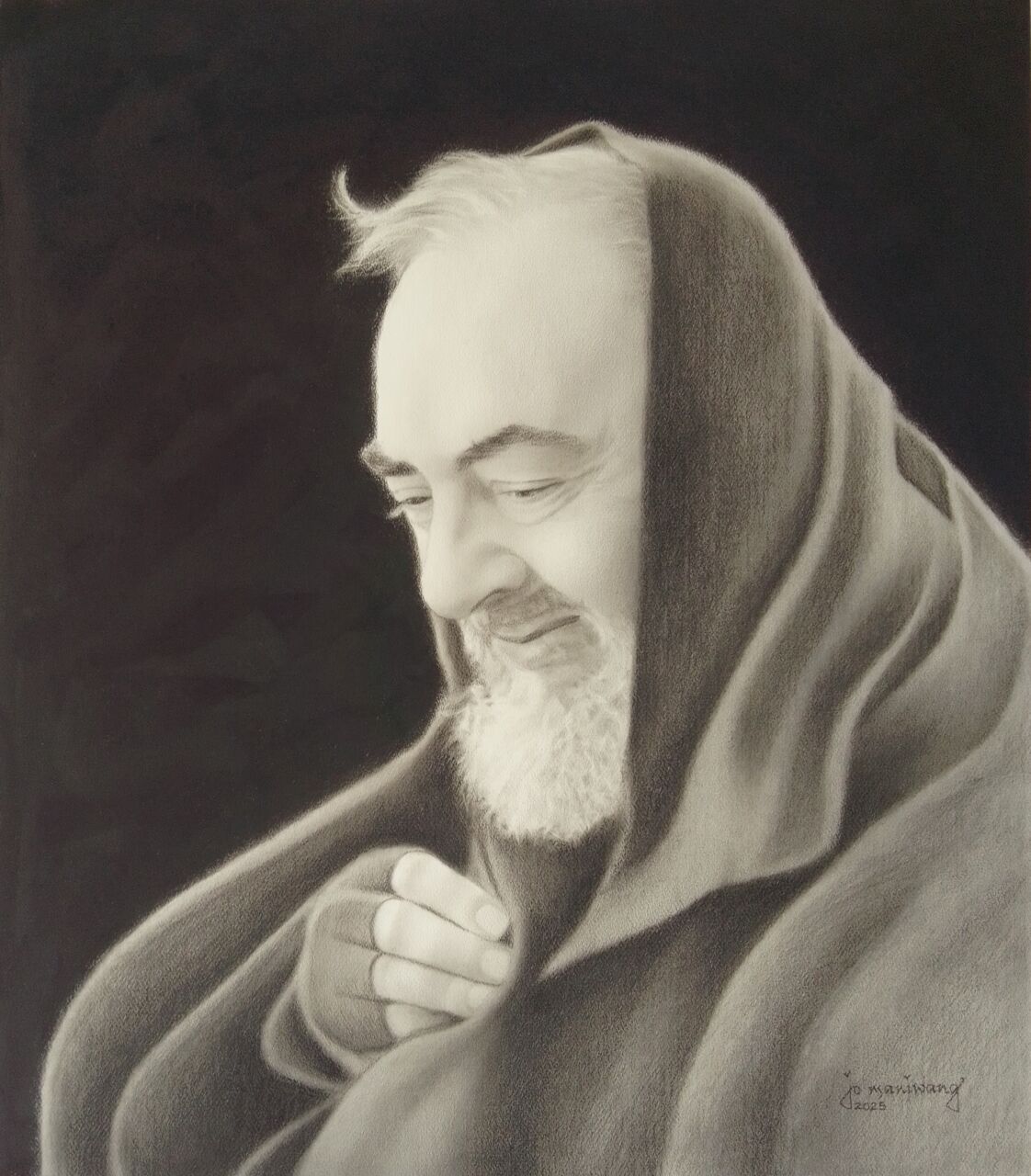 Manila, Collectibles, PHP 9,  Padre Pio Charcoal Sketch