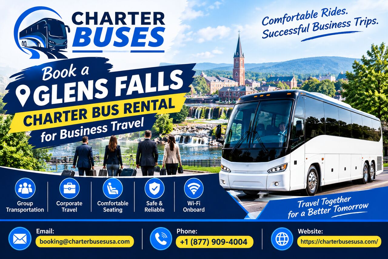 New York, Automotive, Book A Glens Falls Charter Bus Rental For Business Travel